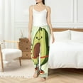 thumbnail image 4 of Fuzoiu Avocado1 Print Women's Pajama Pants,Lounge Pants with Drawstring and Pockets, Casual Pjs Sleep Bottoms, Women's Sleep Pants-XX-Large, 4 of 6