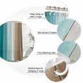 thumbnail image 3 of Aqua Brown Ombre Bathroom Shower Curtains with 12 Hooks Polyester Waterproof Shower Curtain for Stalls and Bathtubs Vintage Country Wooden Decorative Bathroom Privacy Curtain 54x78 Inches, 3 of 9