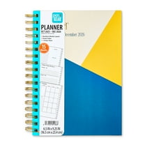 Pen+Gear Monthly/Weekly Planner, Color Block, October 2025–December 2026, 6.5" x 9.25"