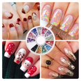 thumbnail image 4 of Pinkiou Nail Art Decoration Kits, Nail Design Kit With 24 Sheets Of Nail Art Stickers, 15pcs Nail Art Brushes, 5pcs Nail Dot Tools, 10 Rolls of Nail Strip Tape and Colour Rhinestones, 4 of 10