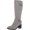 Light Grey/Fabric, variant on White Mountain Womens Damask Faux Leather Quilted Knee-High Boots