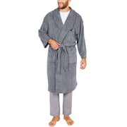 Mens Sleepwear One Cozy Soft Plush Tie-Waist Robes One Size
