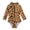 Brown, variant on YunPes Toddler Girls One Piece Swimsuits Leopard Print Long Sleeve Bodysuit Summer Rash Guard Sun Protection Swimwear UPF 50
