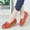 Orange, variant on Puawkoer Womens Comfort Walking Flat Comfortable Flat Dress Shoes for Women Loafer on Leather Flat Shoes for Women Size 12 Wide Loafer Comfortable Flat Shoes Outdoor Driv