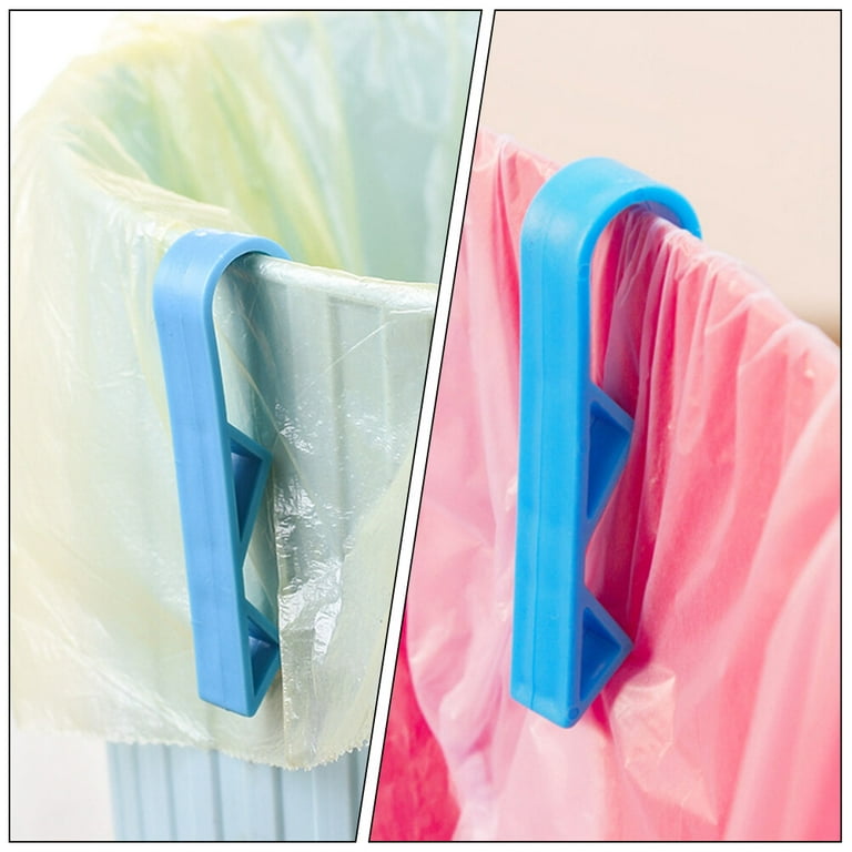 50pcs kitchen clips for bags Plastic Waste Can Bag Clips Garbage Bag Clamp  q