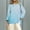Blue, variant on Women's Long Sleeve Shirts Art Print Casual T Shirts Round Neck Cotton Shirt Basic Fall Winter Clothes