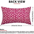thumbnail image 6 of Hot Pink Cream Dots Lumbar Pillow Covers 12x20 Set of 2 Boho Design Polka Dot Print Throw Pillows Modern Outdoor Decorative Pillowcase Rectangle Linen Cushion Cases Decor for Sofa Couch Bed, 6 of 6