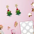thumbnail image 6 of Michellecmm Women Christmas Earrings Dainty Star Tree Bell Dangle Earrings Holiday Jewelry for Young Ladies, 6 of 8