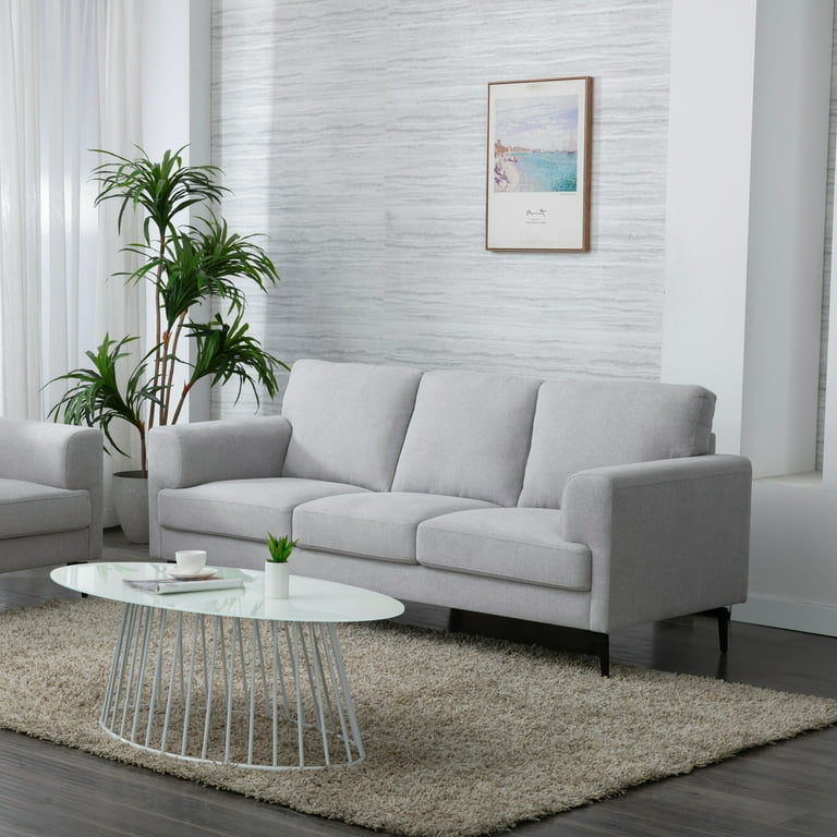 ACME Kyrene Sofa - Light Gray Linen - Contemporary Design
