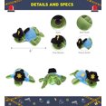 thumbnail image 2 of DolliBu Big Eye Sea Turtle Police Officer Plush Toy - Soft Sea Turtle Cop Stuffed Animal Dress Up with Cute Cop Uniform & Cap Outfit - 6" Inches, 2 of 6