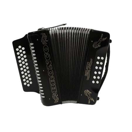 Rizatti Bronco RB31GB Diatonic Accordion - Black - Key G/C/F