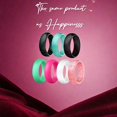thumbnail image 2 of Silicone Ring Women Rubber Wedding Bands for Her 5.7mm Wide,2mm Thick, 2 of 7