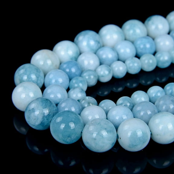 Larimar Quartz Gemstone Grade AAA Sky Blue Round Loose Beads 4mm 5mm 6mm 8mm 15.5 inch Full Strand