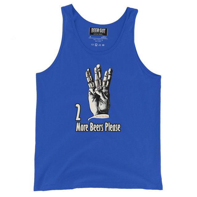 2 More beers please Men's Tank Top