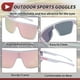 thumbnail image 5 of 1 juego de gafas de motocicleta anti-reflejo Tri-Acetato de Celulosa TR90 UV400 gafas de sol para ciclismo lente rosa marco blanco rosa, 5 of 6