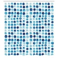 thumbnail image 3 of Ambesonne Blue Shower Curtain, Hand Drawn Circles Cells, 69"Wx70"L, Blue Pale Blue, 3 of 3