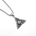 thumbnail image 5 of New Domineering Viking Jewelry Triangle Symbol Stainless Steel Pendant Necklace Pendant Yashanwen Necklace Men s Item, 5 of 5