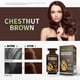 thumbnail image 3 of Herbishh Hair Color Shampoo 10 Sachet +1 Argan Hair Mask Pouch | 3 in 1 Hair Dye | PPD Free | Easy to Use | Gray Coverage | Travel Size | Available in 6 Colors | (Chestnut Brown), 3 of 8