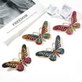 thumbnail image 3 of 4pcs Butterfly Animal Crystal Rhinestone Brooch Pins Women Jewelry Gift Bouquet Pin, 3 of 6