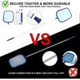 thumbnail image 3 of Surface Landing Net, Leaf Skimmer With 1.2m Detachable Handle Fine Mesh Net Swimming Pool Cleaning Kit For Swimming Pool, Ponds, Fountain (blue), 3 of 5