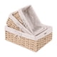 thumbnail image 1 of "3 Cestas De Almacenamiento De Mimbre Tejidas A Mano Estantes Lab.G, Beige ", 1 of 5