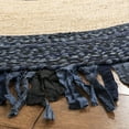 thumbnail image 3 of SAFAVIEH Cape Cod Susan Striped Area Rug, Navy/Natural, 7' x 7' Round, 3 of 8
