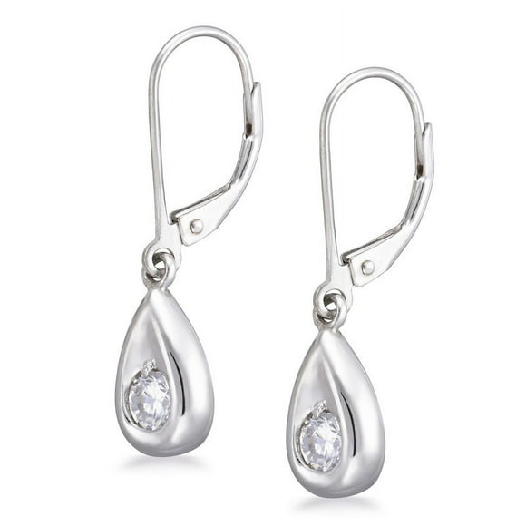 Boucles d'Oreilles en Argent Sterling Cz