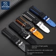 thumbnail image 4 of Correa de silicona para reloj deportivo Mido Helmsman Orange Rudder M86005 Commander Beren Saili Navigator, resistente al agua, 20 mm, 22 mm, 4 of 5