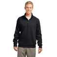 thumbnail image 2 of Sport-Tek Mens Tech Fleece 1/4-Zip Pullover, Blk, 2 of 2