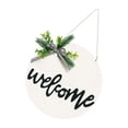 thumbnail image 2 of Wooden Pendant 1Pcs White Craft Ornament Eco-Friendly Material for Decor, 2 of 3