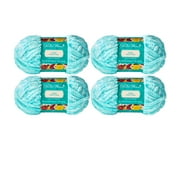 The Pioneer Woman Tonal Velvet Light Blue Yarn, 96 yards, Pack of 4