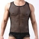 thumbnail image 1 of pstuiky Camiseta sin mangas para hombre, Camiseta de tirantes de cuello redondo en forma de I hueca de malla de color liso para hombre Chaleco de hombre xl, 1 of 4