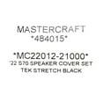 thumbnail image 4 of MasterCraft Boat Tower Speaker Covers 484015 | S70 Cans Black (Pair), 4 of 4
