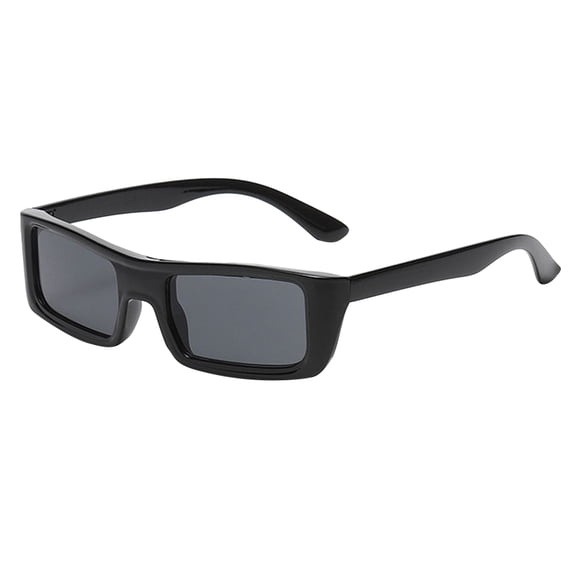 Siminsem Unisex Retro Street Shot Sunglasses Under $8 Color Block PC Frame Gradient Lens Eyewear for Women Men Semi Rimless Trendy Shades for Daily Streetwear