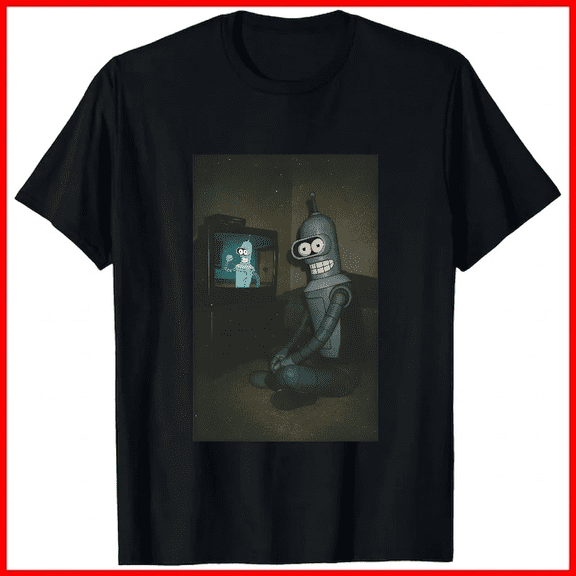 Robot Attitude Bender Futurama Funny Animated Comedy Scene Unisex T-Shirt V19149, up to size 5XL