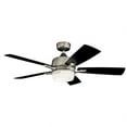 thumbnail image 4 of Ceiling Fan With Light Kit With Transitional Inspirations 17 Inches Tall By 52 Inches Wide-Brushed Nickel Finish Kichler Lighting 300457Ni, 4 of 4