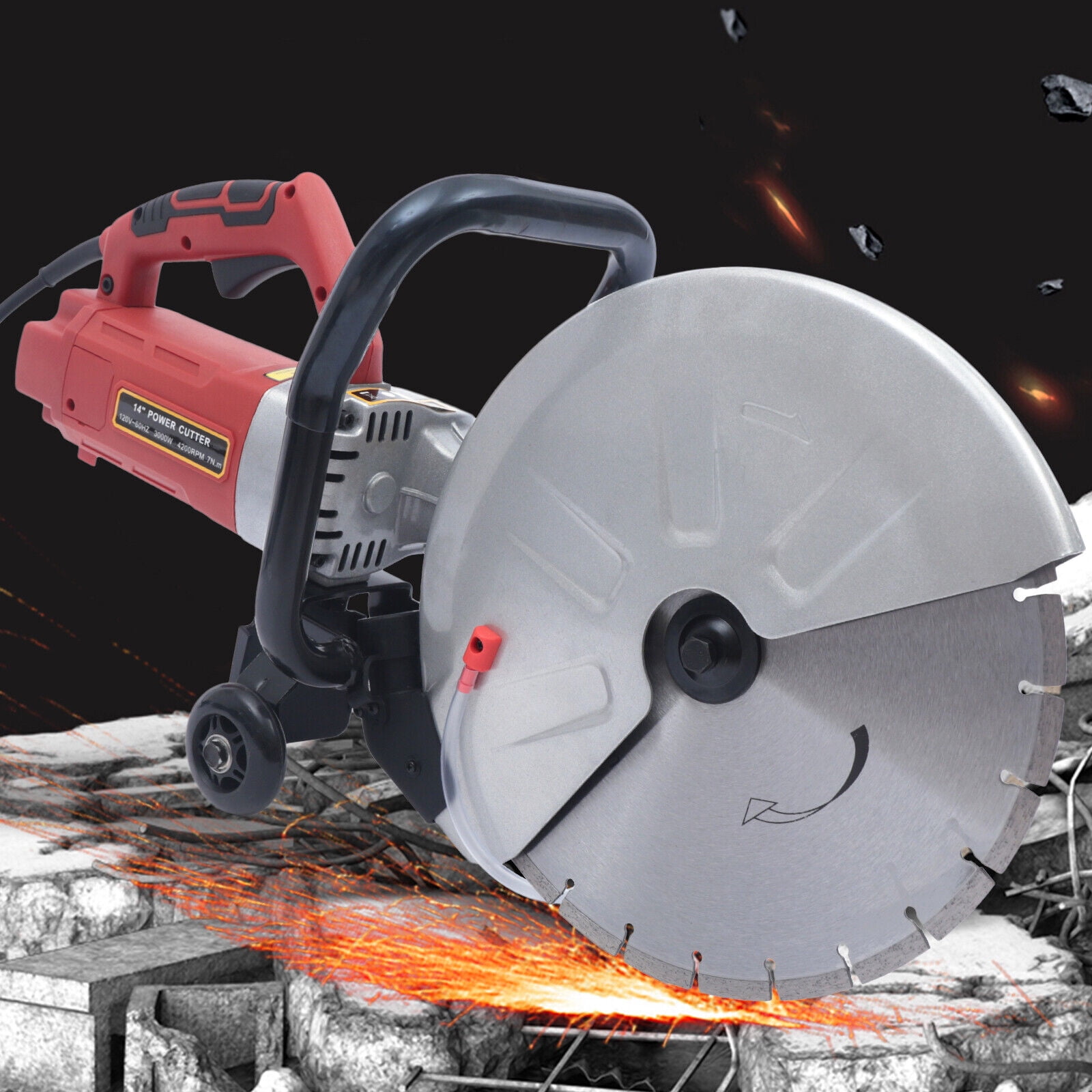 Electric 14" Cement Cut Off Saw Concrete Cutting Saw Demolition Tool