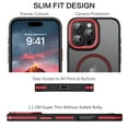 thumbnail image 3 of BENTOBEN Case for iPhone 16 Pro Max 6.9", iPhone 16 Pro Max Magnetic Case Compatible with Mag-safe Slim Translucent Matte Shockproof Protective Cover, 3 of 7