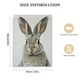 thumbnail image 2 of Acheng  Sylvie Bunny Portrait on Linen and Bunny Tail on Linen Framed Canvas Wall Art Set by Amy Peterson Art Studio, 2 Piece 23x33 Natural, Cute Animal Art for Wall picture 2, 2 of 5
