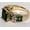 Gold, variant on Womens Geometric Copper Ring Electroplated Black Gold Ring with White Opal Inlay Colorful Fashion Jewelry Ring Gift for Her