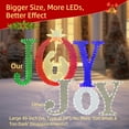 thumbnail image 4 of Starfree 49-inch Outdoor Nativity Decoration Lighted JOY Sign with Outdoor Christmas Yard Decorations Hanging and Standing Options for Porch & Garden, 4 of 9