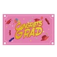 thumbnail image 1 of AMERTEER 1Pcs Backdrop Banner Super Soft Wear Resistant Polyester Congrats Grad Party Banner Decorations  Photography Prop for School, 1 of 10