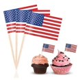thumbnail image 3 of Set de 100 mini palillos con bandera irlandesa para cupcakes, cócteles, tartas, fiestas, bares y restaurantes. Bandera de Irlanda., 3 of 4