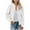 White, variant on Women's Fleece Jacket Full Zip Long Sleeve Casual Warm Bomber Coats Solid Color Winter Fall Outerwear (XL, White)