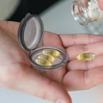 GOOHOCHY 3-Piece Black Pill Organizer Box for Travel, Compact 4.20X4.00X1.50CM Storage Case