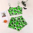 thumbnail image 2 of Muxikeji Clothes Halloween Pajamas Pants for Women,Ladies' Sleeveless Tank Top and Shorts Set Casual Home Wear Halloween Print Comfortable Everyday Wear, 2 of 4