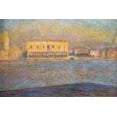 thumbnail image 2 of Monet, Claude 18x13 Black Ornate Wood Framed with Double Matting Museum Art Print Titled - Doges Palace II 1909, 2 of 4
