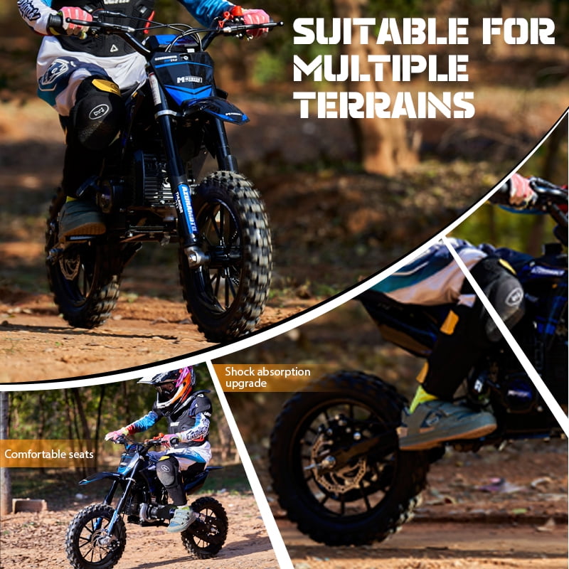 SAY YEAH Gas Dirt Bikes, 50cc 2-Stroke Gas Dirt Bike Dimensions:50x23x32 in,  EPA Approved Engine, Best Gift for Young Motorsport Enthusiasts Top Speed: 20 Mph