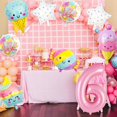 thumbnail image 3 of Set de globos PRELITER Pink Ice Cream Number 6 Sweet Six, 3 of 7