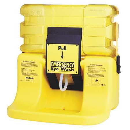 Bradley Eye Wash Stations - Bradley 7 gal. Capacity, Eye Wash Station, Yellow S19-921